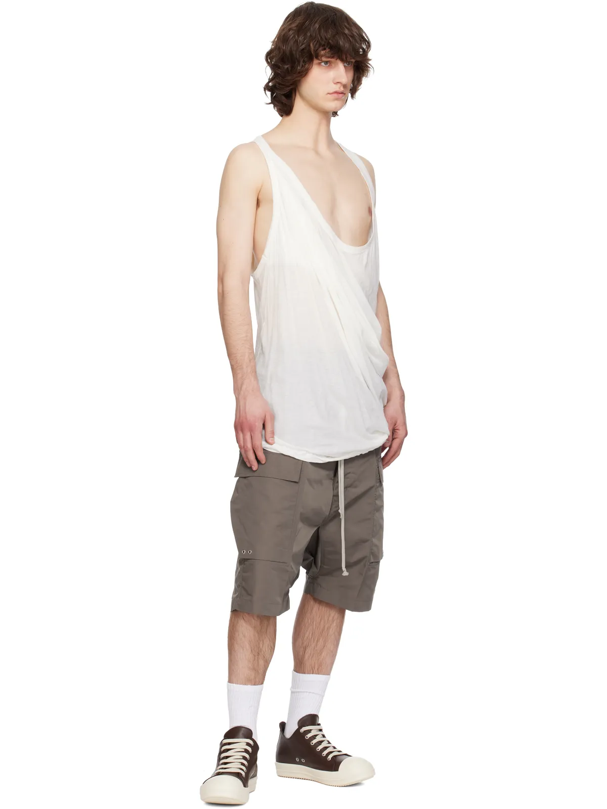 Rick Owens Temple Pods カーゴショートパンツ - 画像4