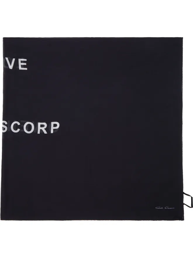 Rick Owens Rick Owens Temple Printed Cot スカーフの商品画像