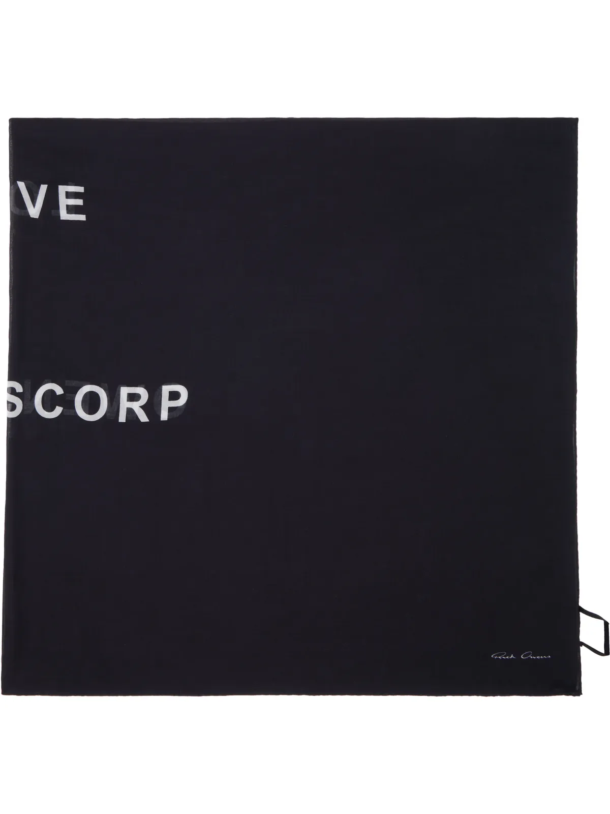 Rick Owens Temple Printed Cot スカーフ - 画像1