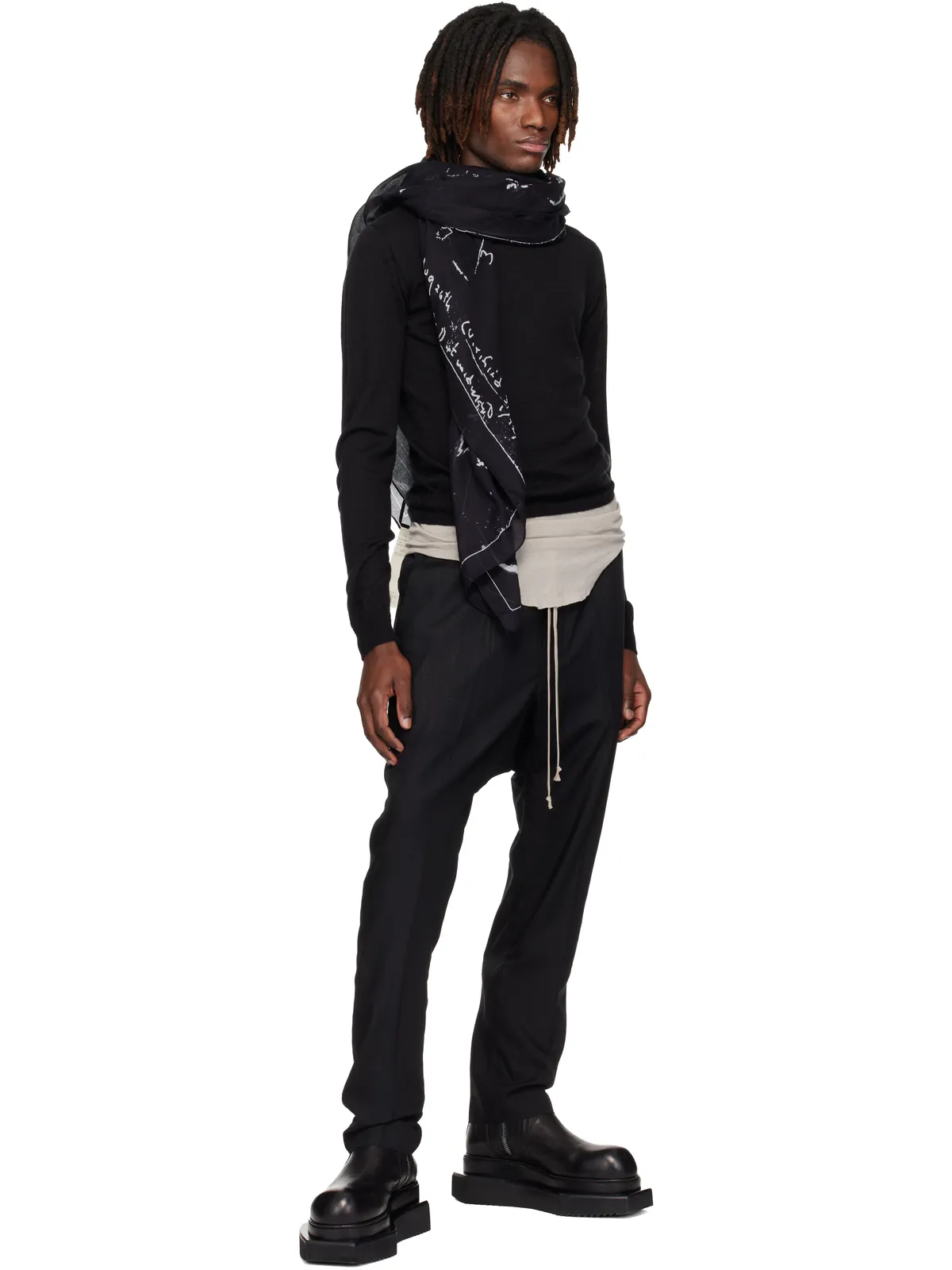 Rick Owens Temple Pino Astro スカーフ - 画像2
