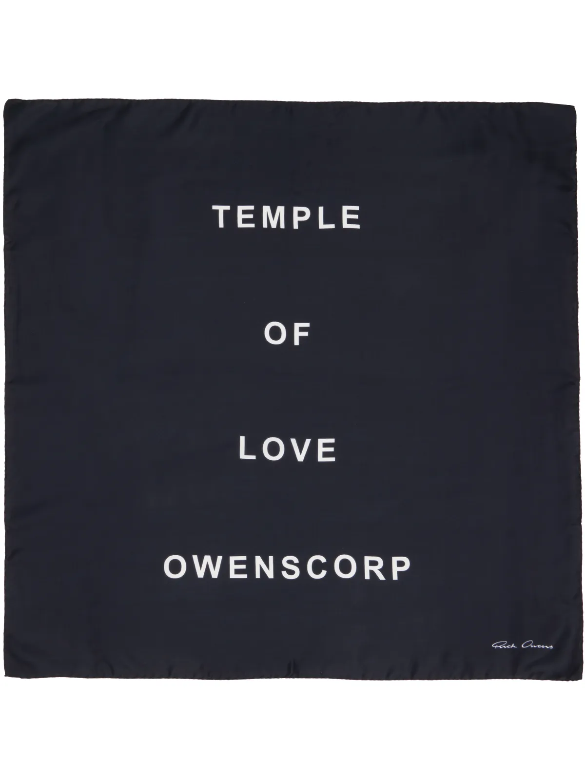 Rick Owens Temple Printed スカーフ - 画像1