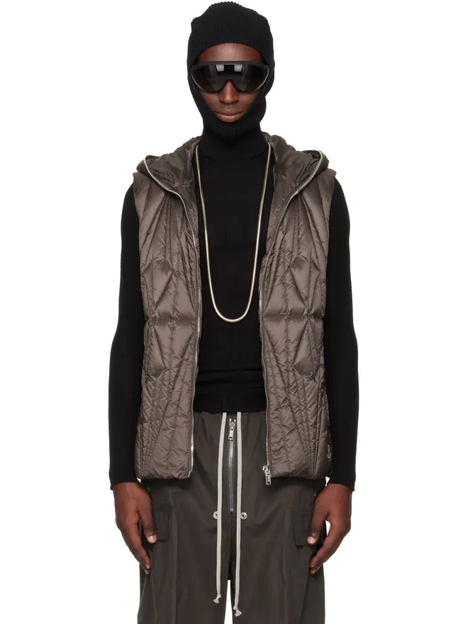 Rick Owens Rick Owens Moncler + Rick Owens Geocamo ジッパー ベストの商品画像
