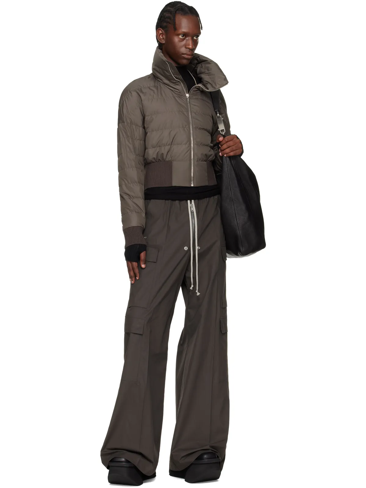Rick Owens Moncler + Rick Owens クロップド ダウンジャケット - 画像5