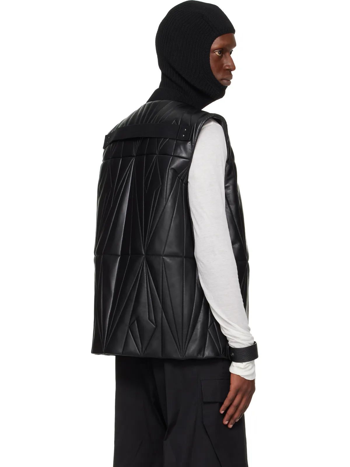 Rick Owens Moncler + Rick Owens Geocamo Flight レザー ベスト - 画像3