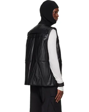 Rick Owens Moncler + Rick Owens Geocamo Flight レザー ベスト - サムネイル3