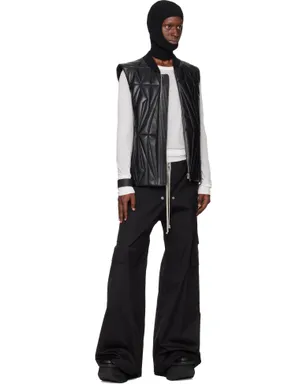 Rick Owens Moncler + Rick Owens Geocamo Flight レザー ベスト - サムネイル5