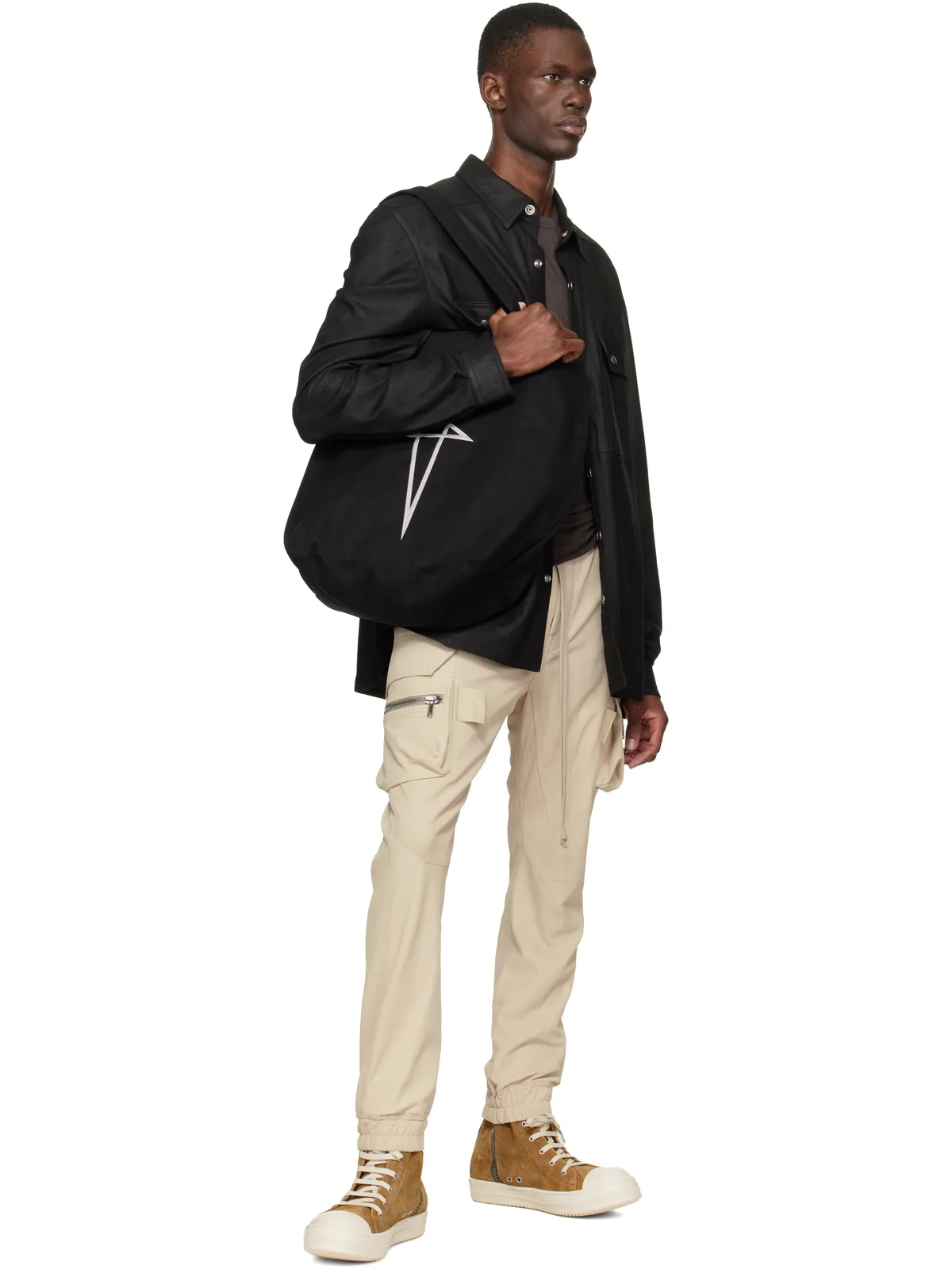 Rick Owens ミニ Temple ビーチトート - 画像4