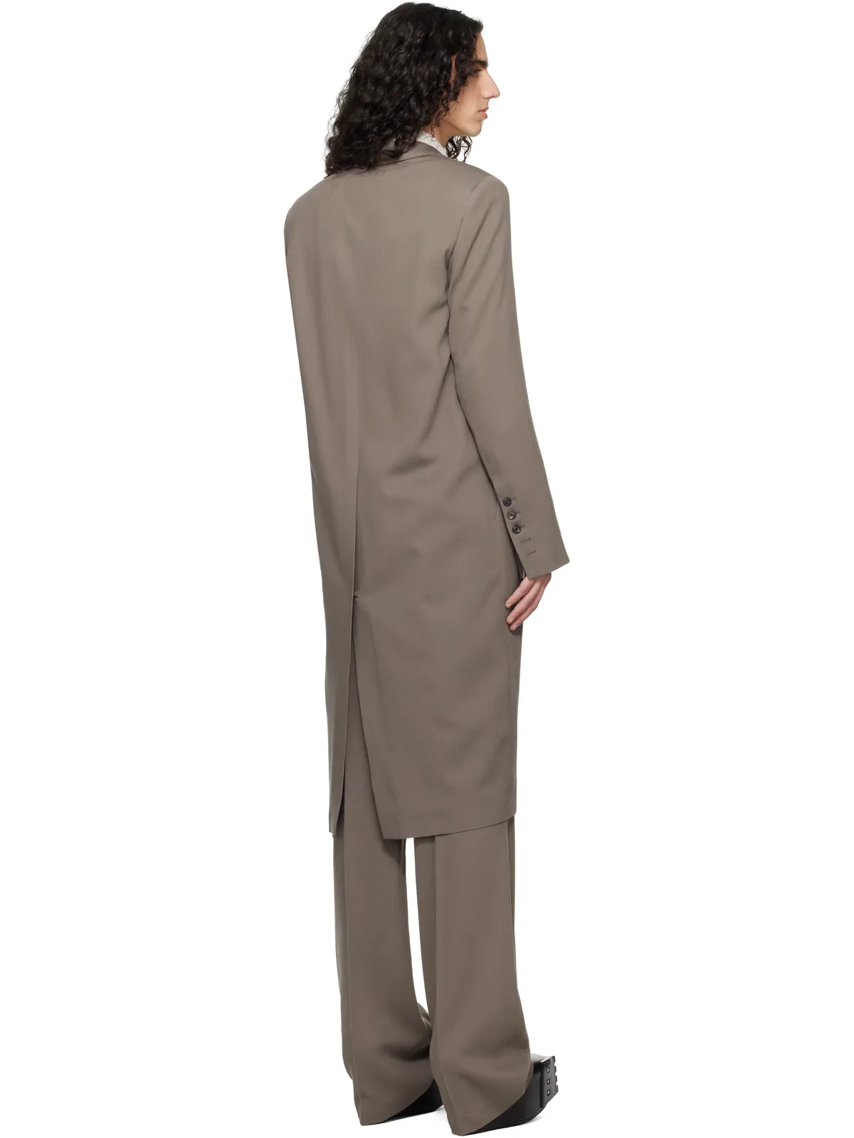 Rick Owens Temple Twisted Wool Concordian コート - 画像3