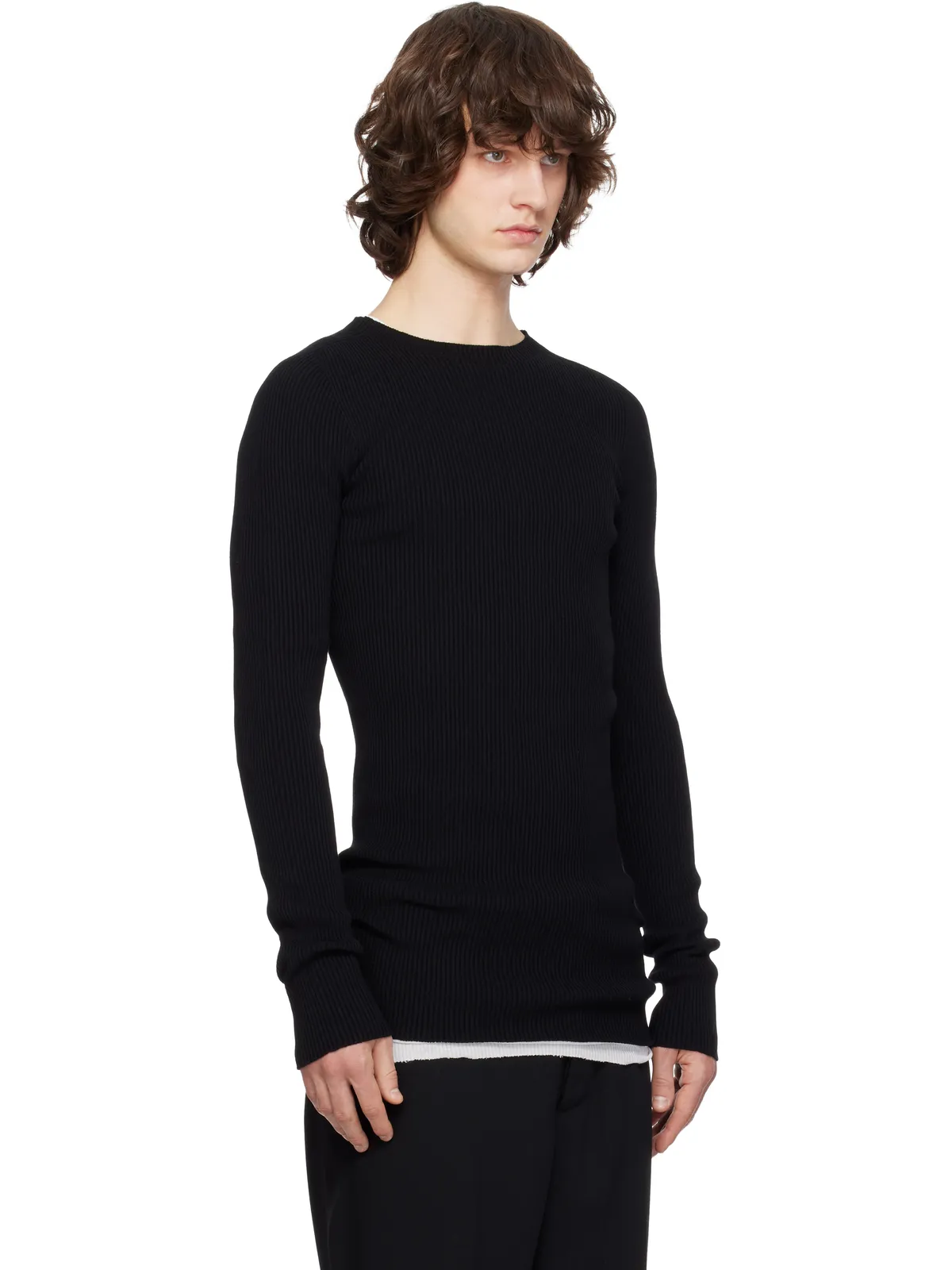 Rick Owens Temple リブ ラウンドネック セーター - 画像2