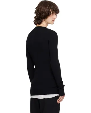 Rick Owens Temple リブ ラウンドネック セーター - サムネイル3