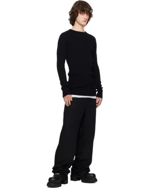 Rick Owens Temple リブ ラウンドネック セーター - サムネイル4