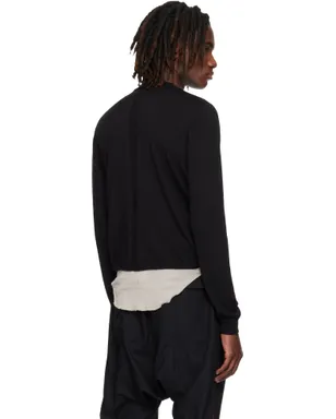 Rick Owens Temple Rasato Knit Cropped Biker セーター - サムネイル3