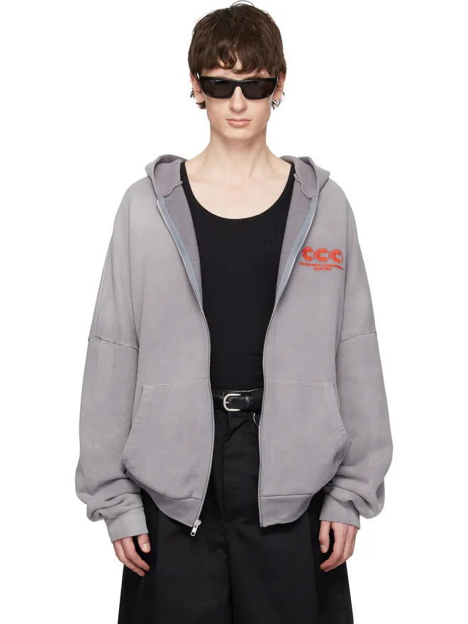 Willy Chavarria Willy Chavarria 'CCC' Hooligan Zip Through フーディの商品画像
