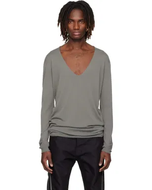 Rick Owens Temple Oversize Extreme V Neck セーター - サムネイル1