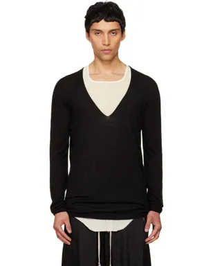 Rick Owens Temple Oversized Extreme V-Neck セーター - サムネイル1