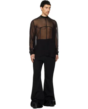 Rick Owens Temple Silk Chiffon Fork Shield トップス - サムネイル4