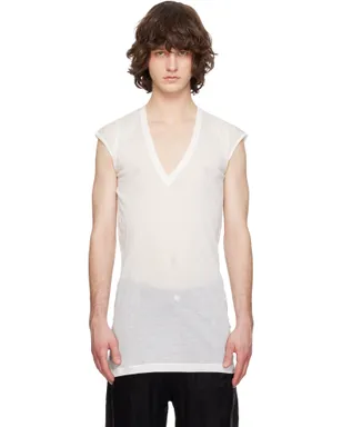 Rick Owens Temple Deep V SL Tシャツ - サムネイル1