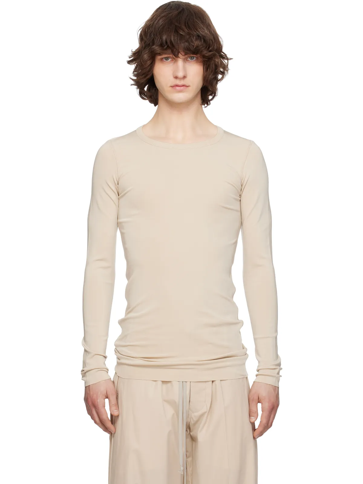 Rick Owens Temple Rib LS Tシャツ - 画像1