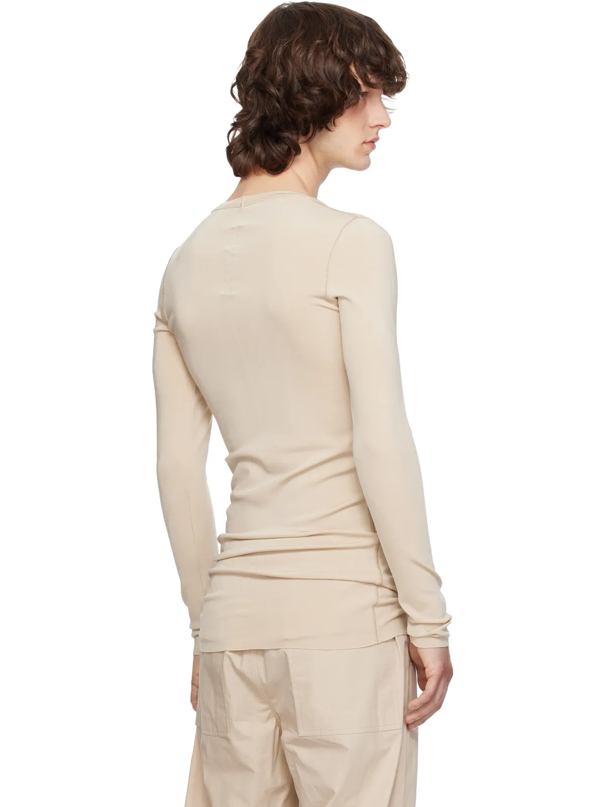 Rick Owens Temple Rib LS Tシャツ - 画像3