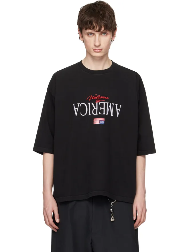 Willy Chavarria Willy Chavarria 'Welcome To America' Buffalo Tシャツの商品画像
