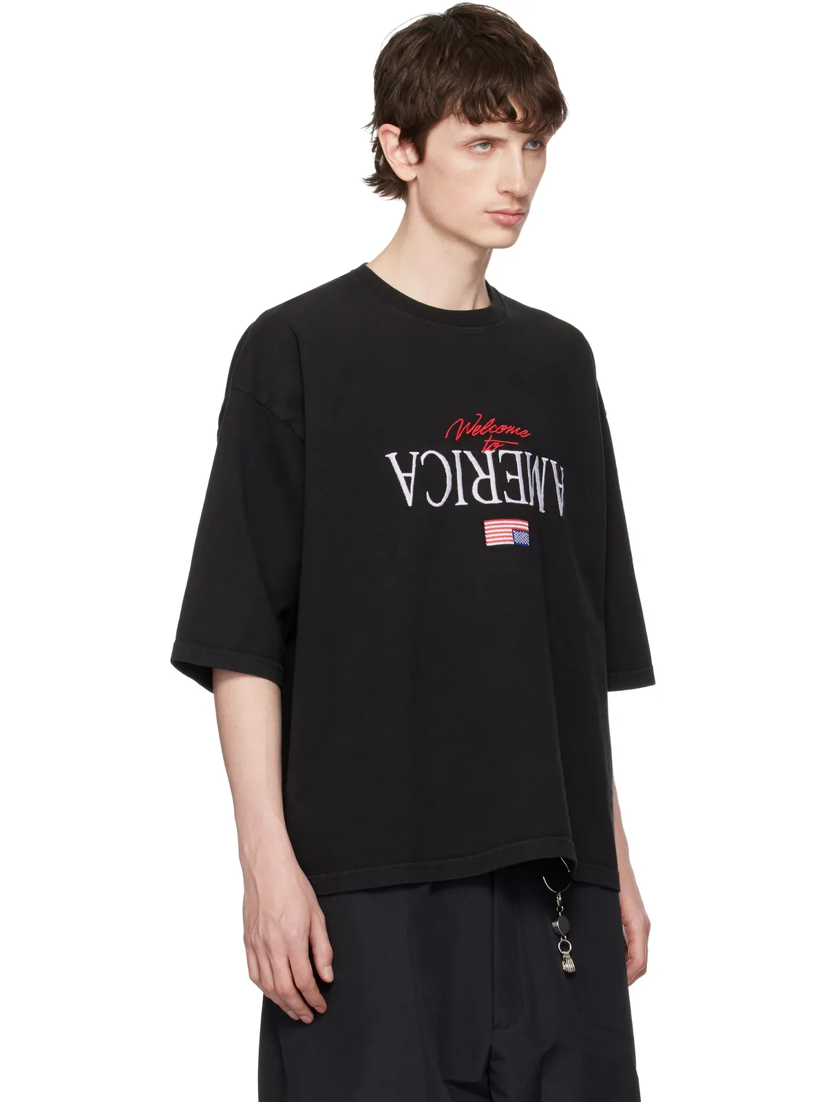 Willy Chavarria 'Welcome To America' Buffalo Tシャツ - 画像2