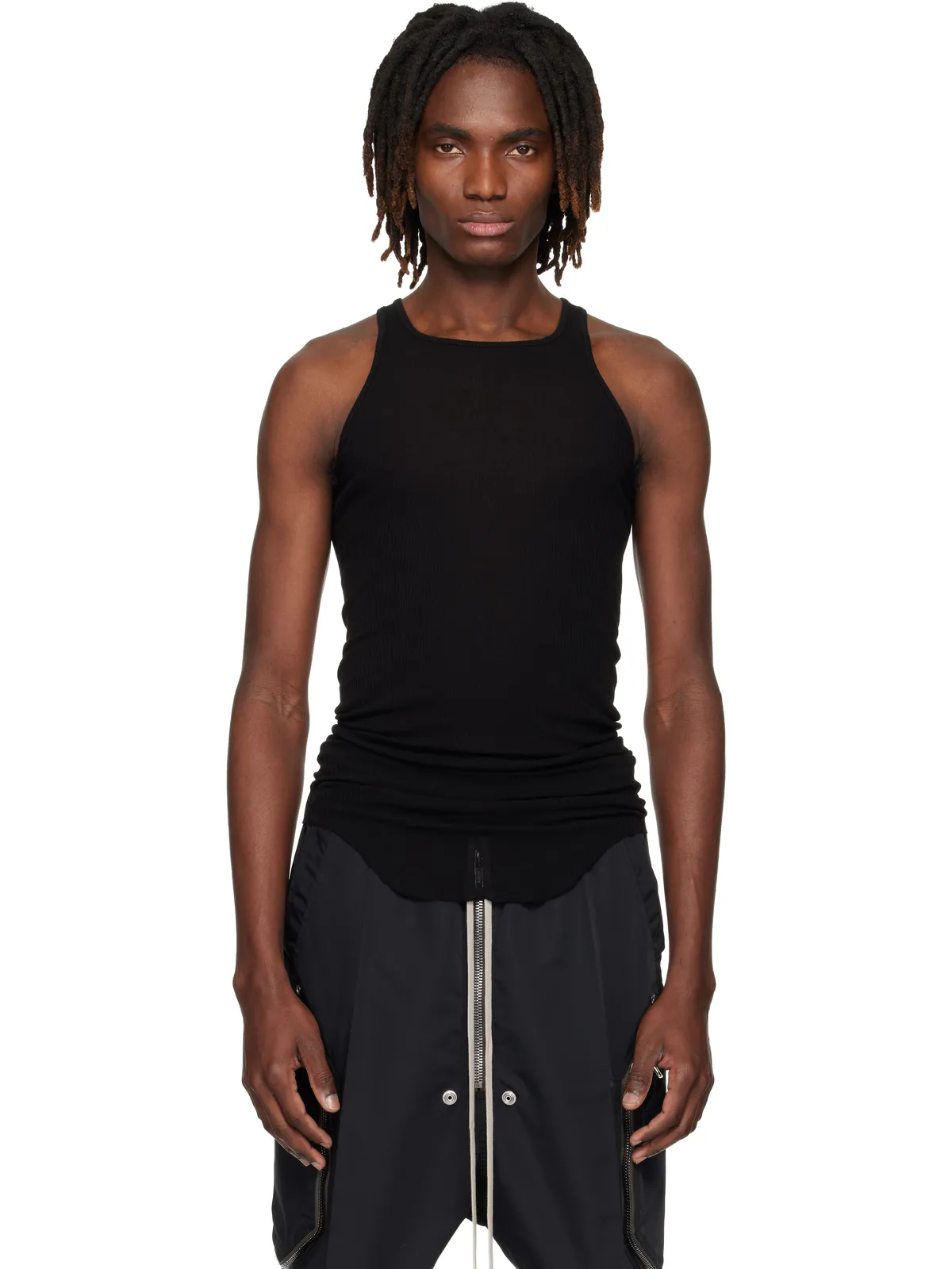Rick Owens Temple Basic リブタンクトップ - 画像1