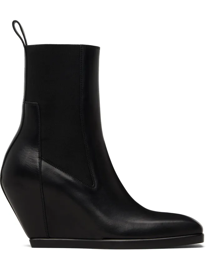 Rick Owens Rick Owens Temple Wedge Heeled Sliver チェルシーブーツの商品画像