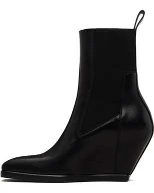 Rick Owens Temple Wedge Heeled Sliver チェルシーブーツ - サムネイル3