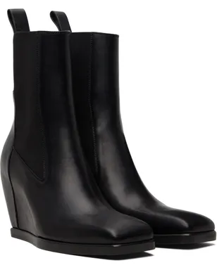 Rick Owens Temple Wedge Heeled Sliver チェルシーブーツ - サムネイル4