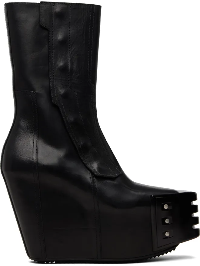 Rick Owens Rick Owens Temple Grilled Moto ウェッジブーツの商品画像