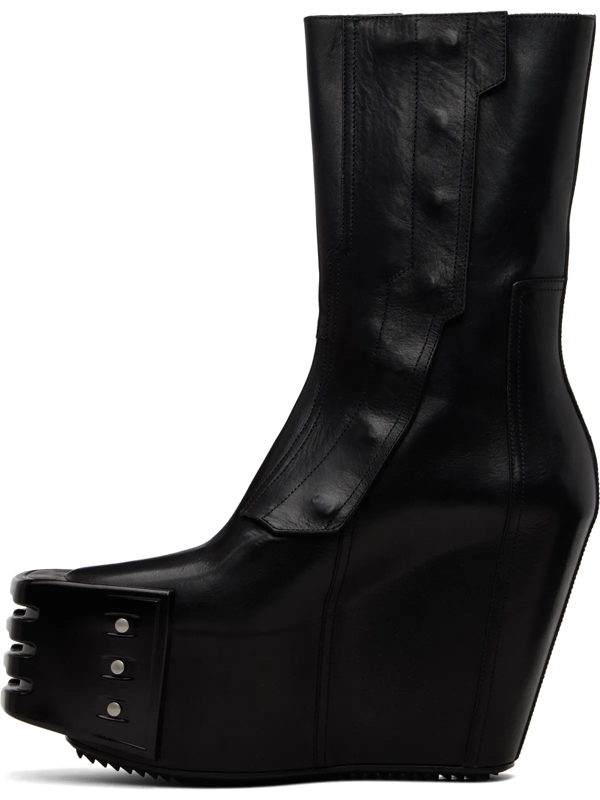 Rick Owens Temple Grilled Moto ウェッジブーツ - 画像3