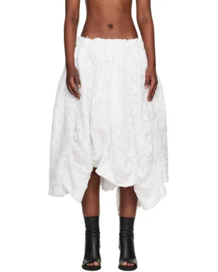 Comme des Garçons Polyester Chemical Lace ミディアムスカート - サムネイル1