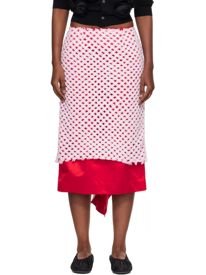 Comme des Garçons Comme des Garçons チュール ブレイド メッシュ ミディアムスカートの商品画像