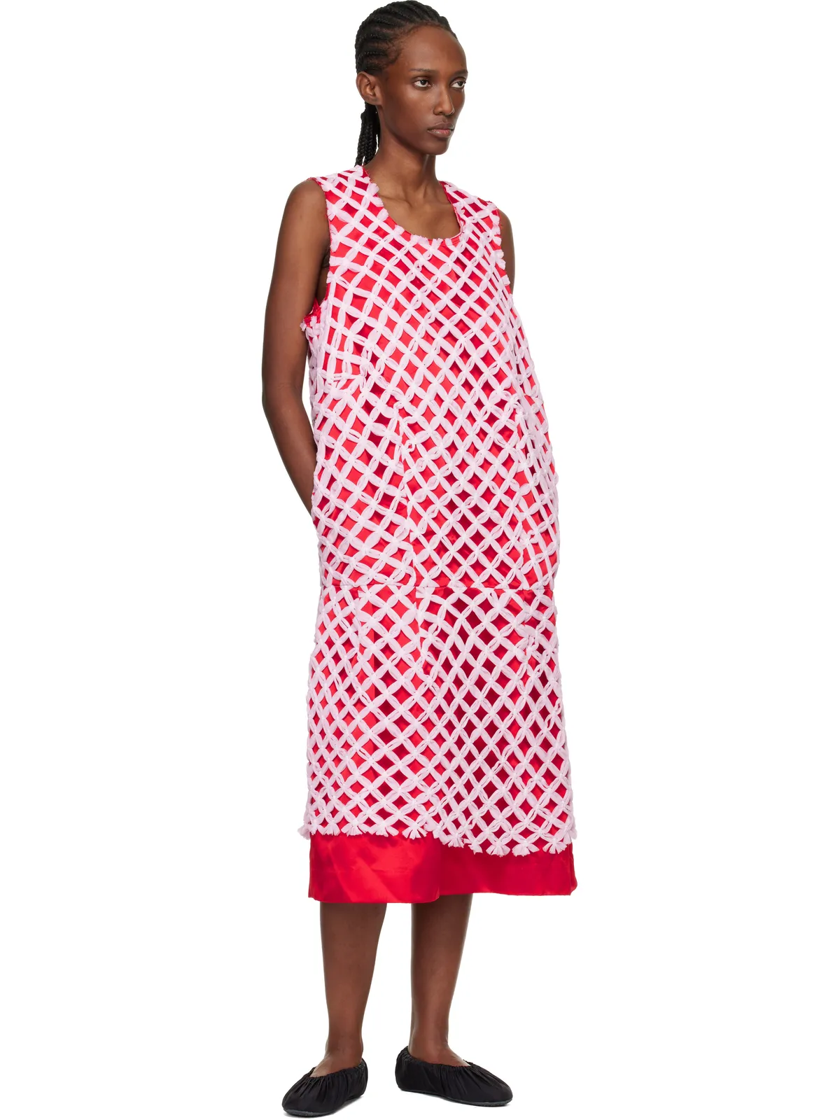 Comme des Garçons チュール ブレイド メッシュ ミディアムワンピース - 画像4