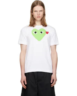 COMME des GARÇONS PLAY 'Green Heart' Tシャツ - サムネイル1