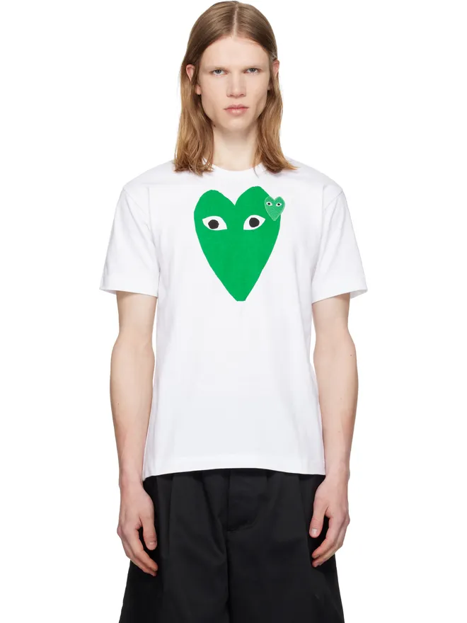 COMME des GARÇONS PLAY COMME des GARÇONS PLAY 'Green Emblem Green Heart' Tシャツの商品画像