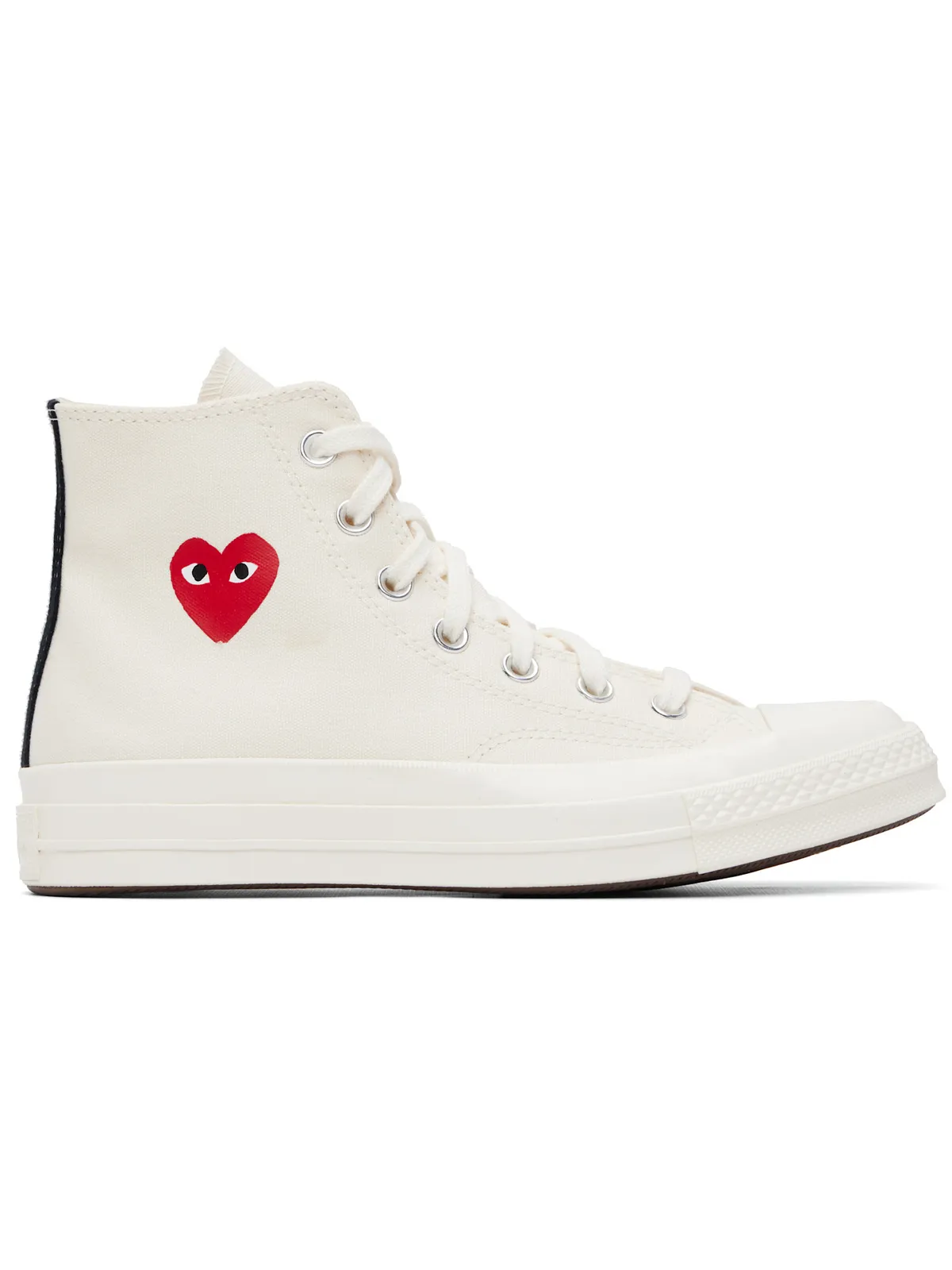 COMME des GARÇONS PLAY Converseエディション Chuck 70 OG Single Heart スニーカー - 画像1