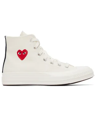 COMME des GARÇONS PLAY Converseエディション Chuck 70 OG Single Heart スニーカー - サムネイル1