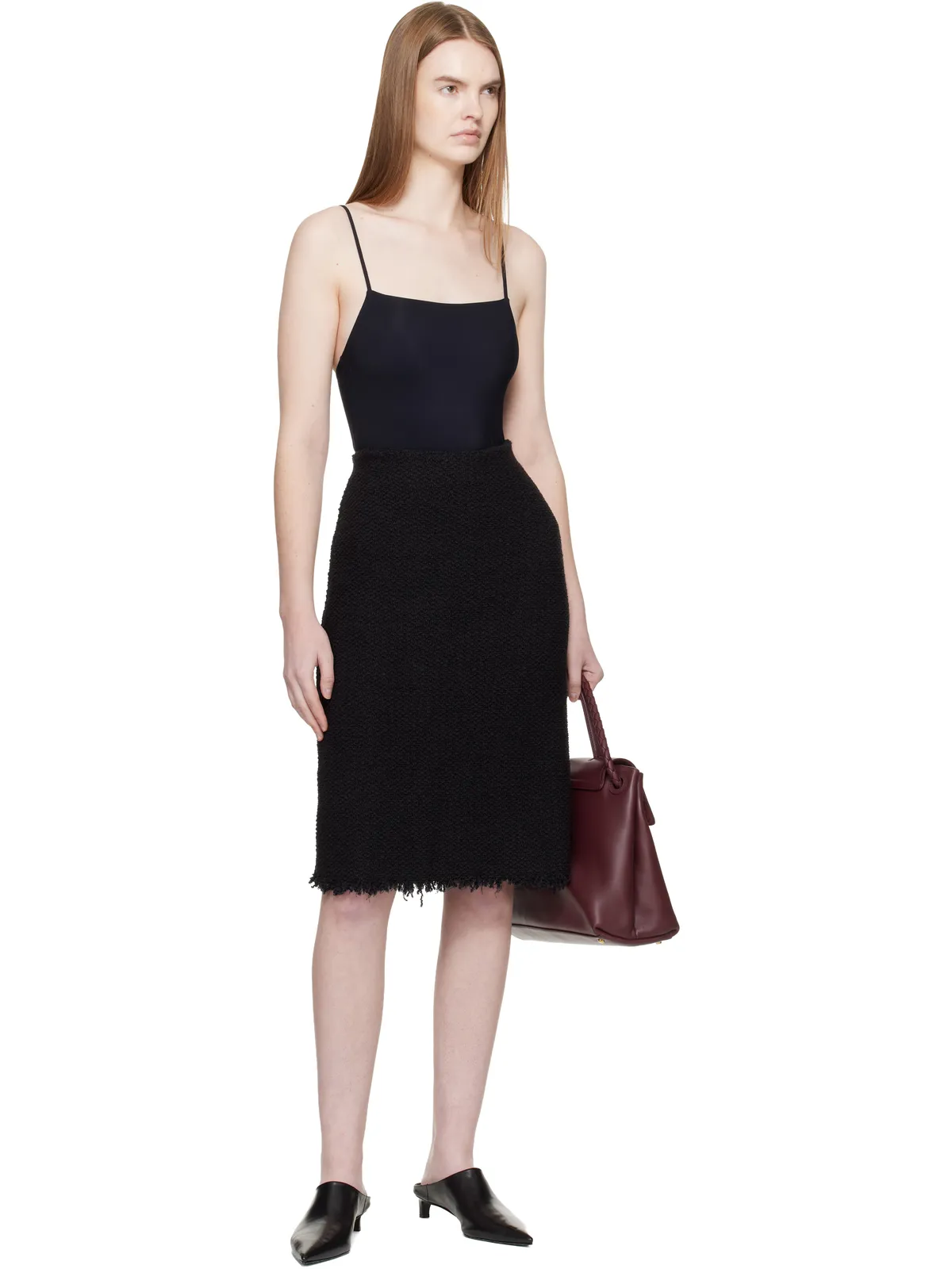 Jil Sander スパゲッティストラップ ボディスーツ - 画像5