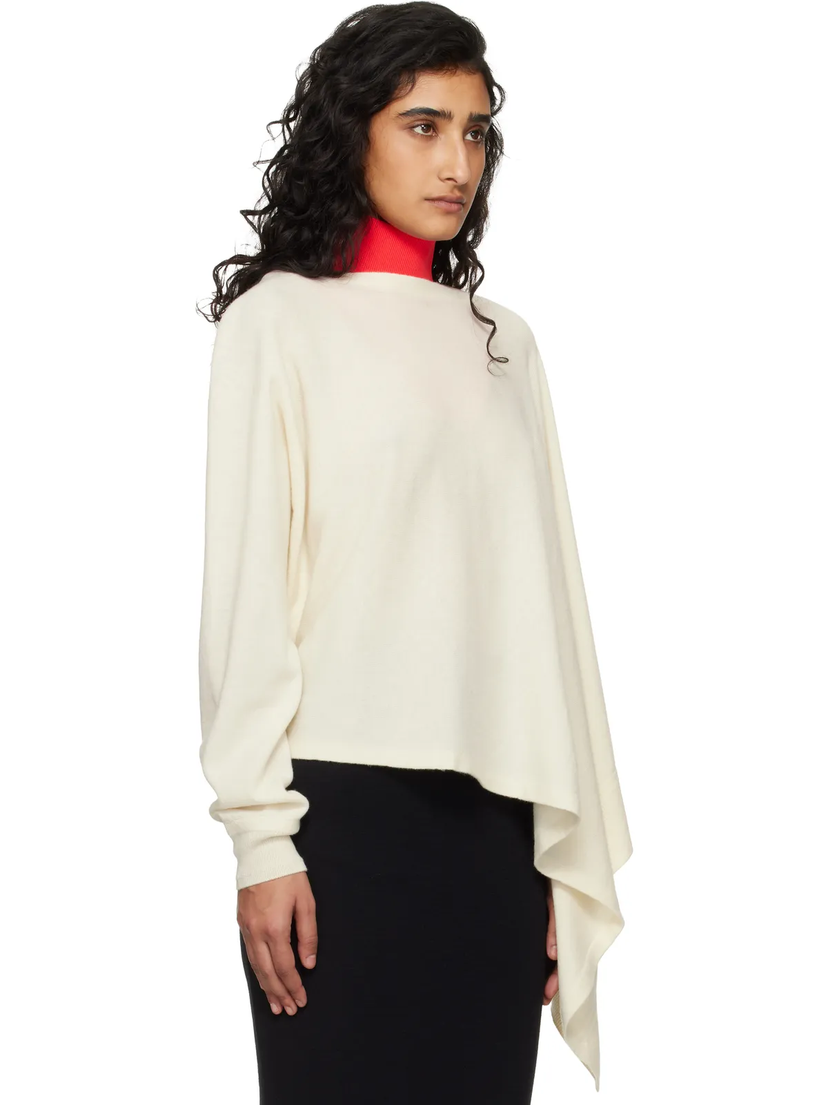 Jil Sander ニット ラージ ビブ ディッキー - 画像2