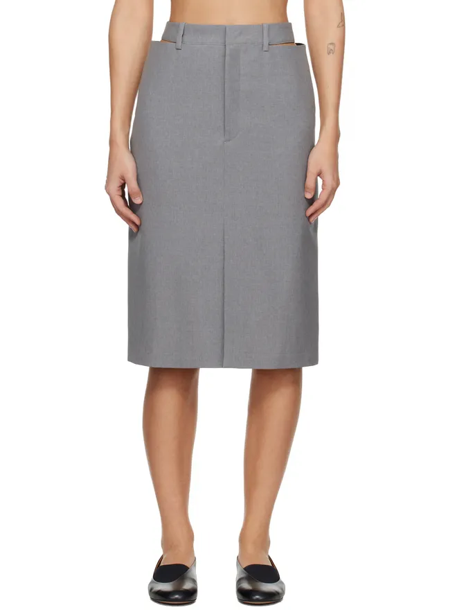 Jil Sander Jil Sander ウール ミディアムスカートの商品画像