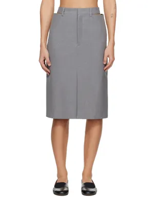 Jil Sander ウール ミディアムスカート - サムネイル1