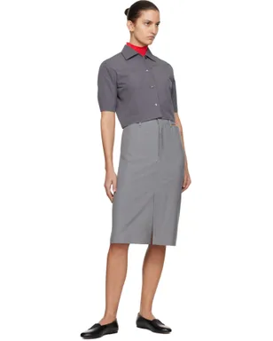 Jil Sander ウール ミディアムスカート - サムネイル4