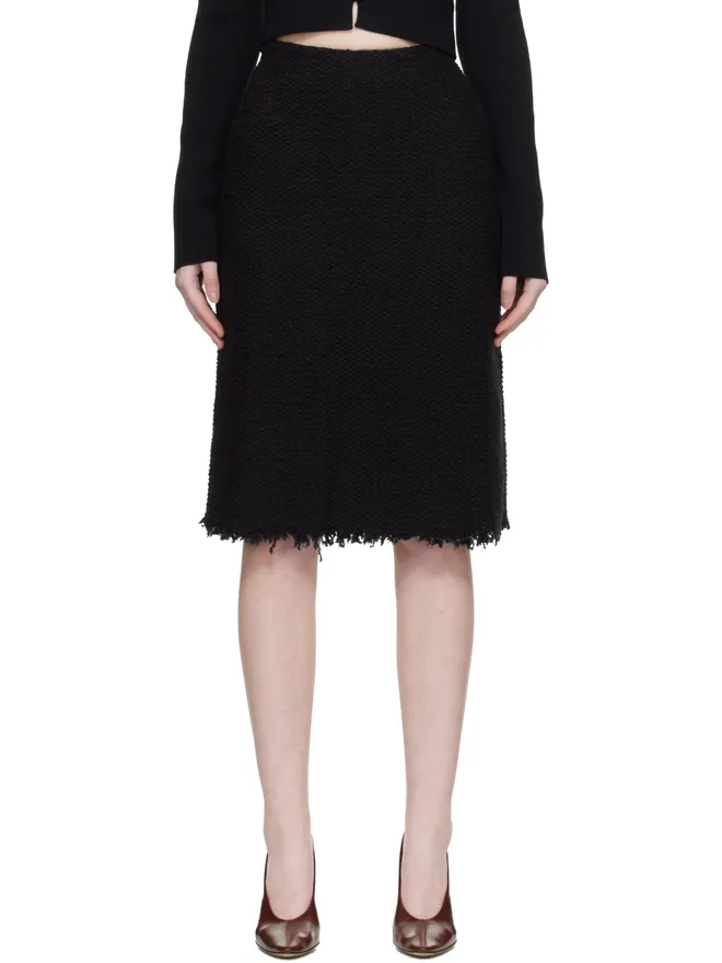 Jil Sander Jil Sander フレイドエッジ ミディアムスカートの商品画像