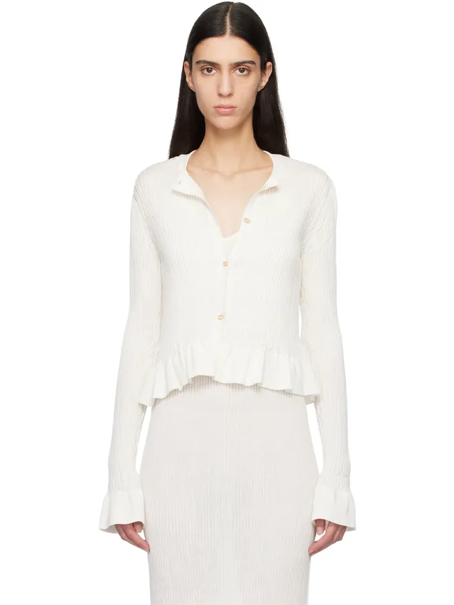 Jil Sander Jil Sander Long Sleeves Frill Detail カーディガンの商品画像