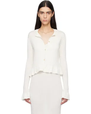 Jil Sander Long Sleeves Frill Detail カーディガン - サムネイル1