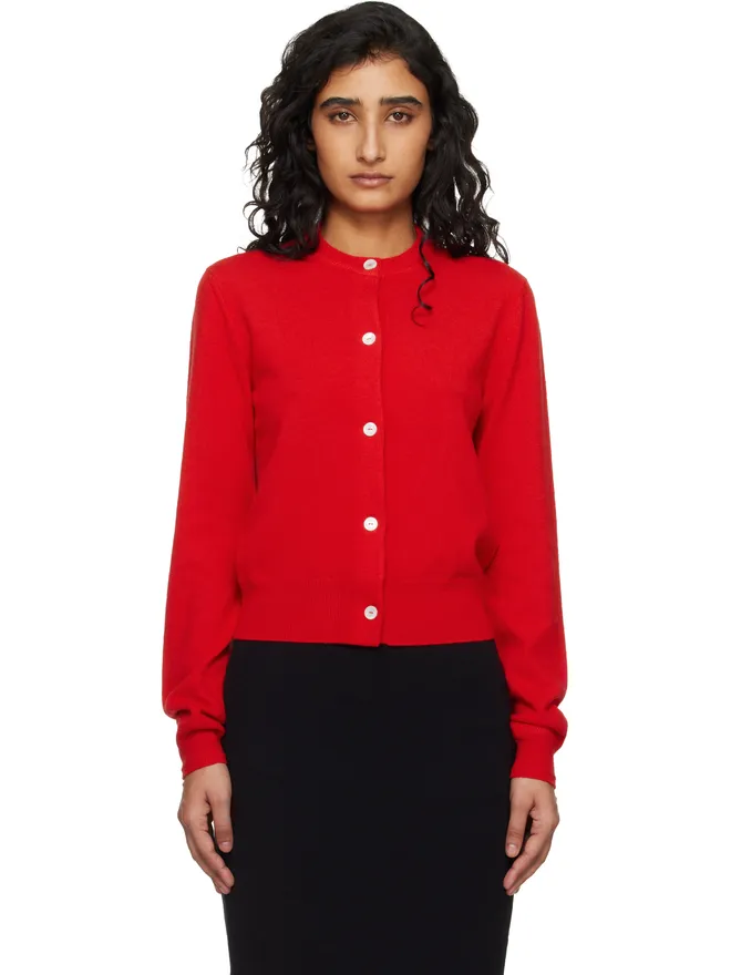 Jil Sander Jil Sander ライトウェイト ウール クルーネック カーディガンの商品画像