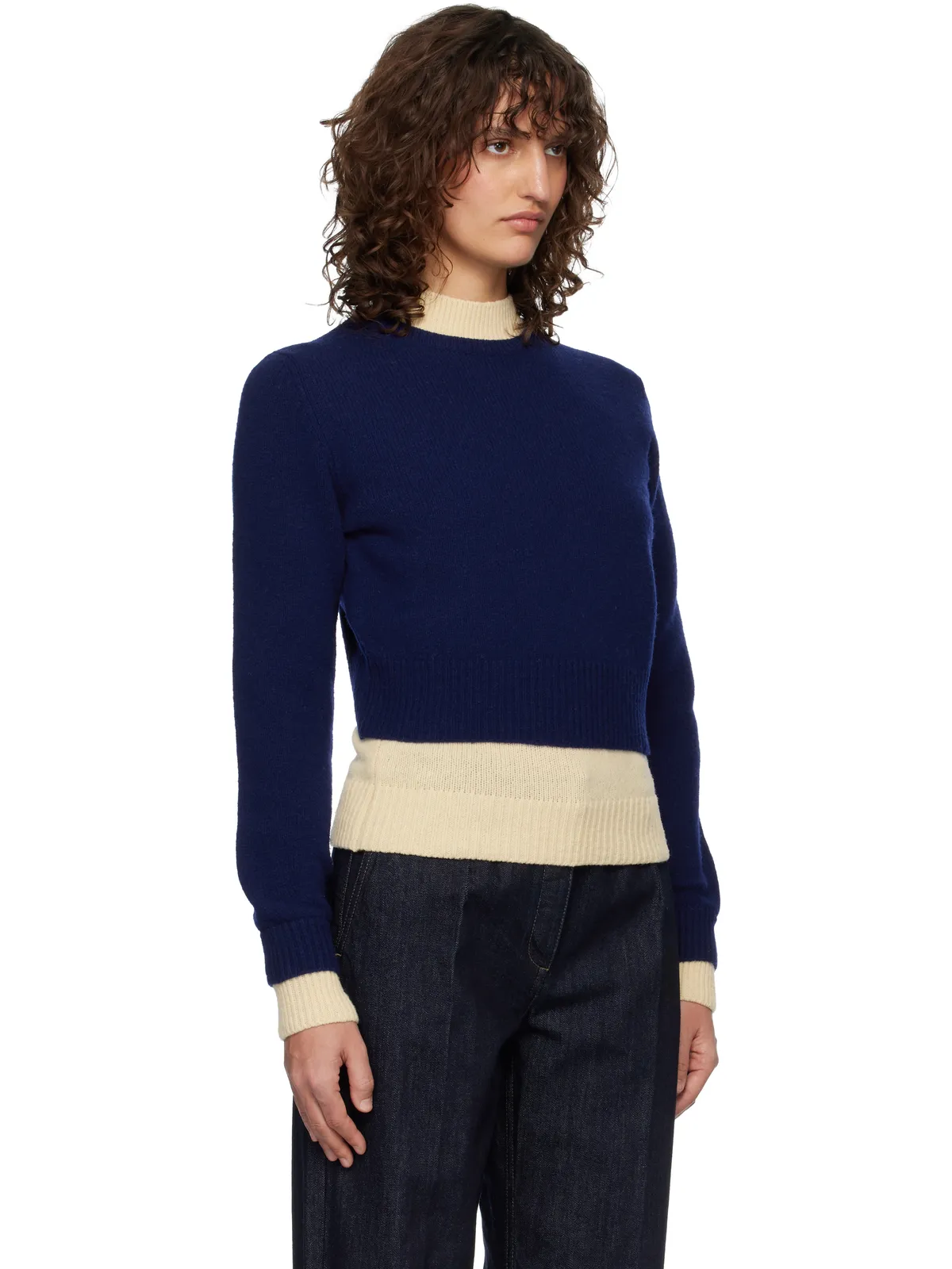 Jil Sander ウール モックネック セーター - 画像2