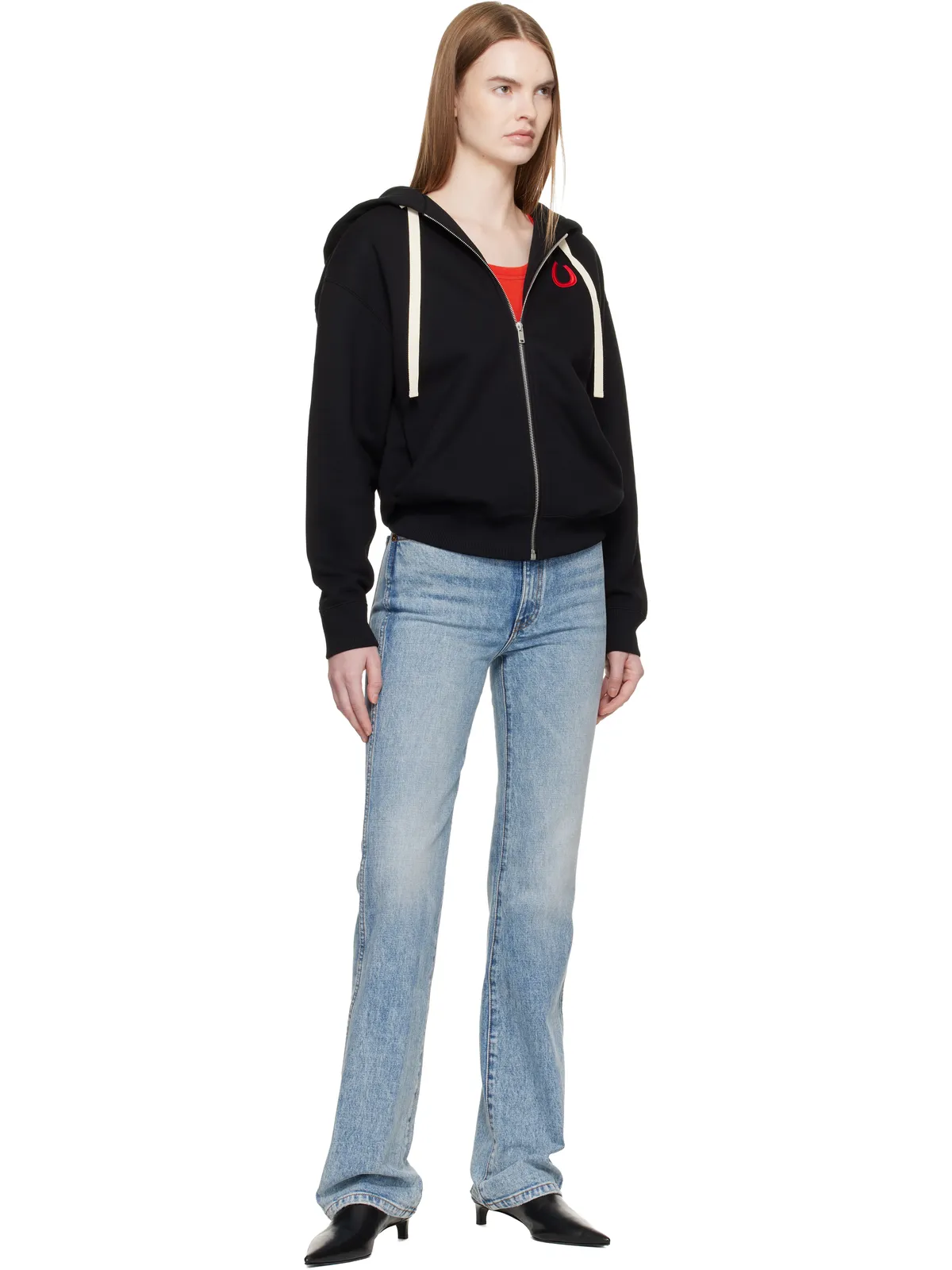 Jil Sander Cotton Terry ジップアップフーディ - 画像4