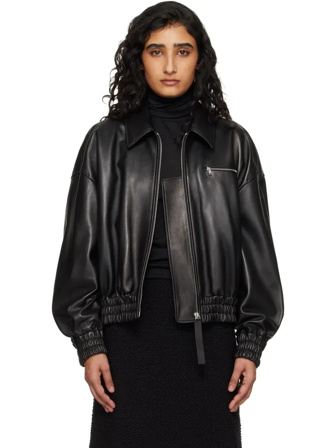 Jil Sander Jil Sander ブルゾン レザージャケットの商品画像